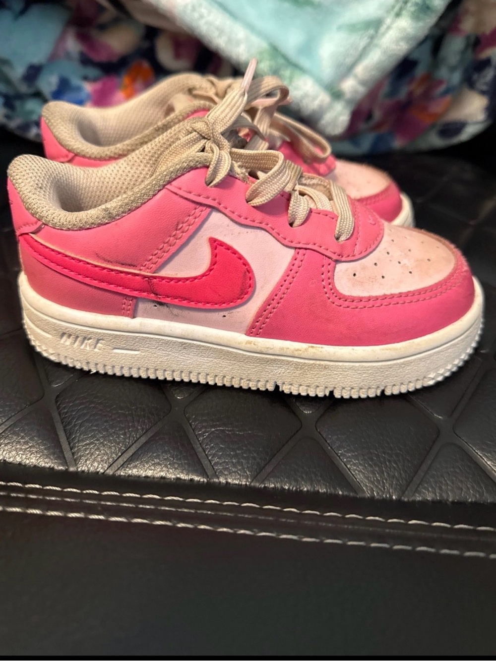 Nike Kids Pink and Light Pink Low-Top Sneakers